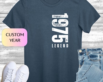 50th Birthday T-shirt Gifts for Men, 50th Birthday Tshirt Idea, Legend Top, Birthday Gift for Dad, Old Man Present, Retro Style Colours