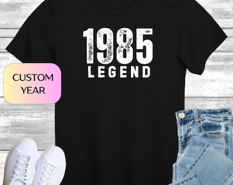 40th Birthday T-shirt Gifts for Men, 40th Birthday Tshirt Idea, Legend Top, Birthday Gift for Dad, Old Man Present, Shirt Gift for Dad