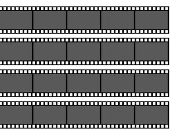 3 oder 4 blanko Streifen Kamera Filmrolle Essbare Icing Kuchen Wrap Topper Band Border Geburtstag maßgeschneiderte Jubiläum Feier Geschenk für Foto