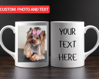 Personalised Custom Photo Mug, Unique Gift for Him, Gift Mug for Her, Xmas Present, Christmas Gift, Birthday Gift, Valentine's Mug, Father's