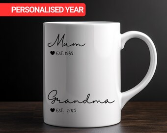 Nieuwe grootouders gepersonaliseerde mok, nieuwe grootouders aangepaste mokken, zwangerschap aankondiging cadeau, gepromoveerd tot oma mok, aanstaande grootouders