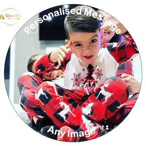 Your Own Photo and Message Cake Cupcake Topper Personalised Custom Edible Cake Toppers Print on Icing A4 Sheet with Image or Design. Gift.