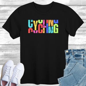 Cycling T-Shirt, Gift Shirt for Cyclist, Cycle Tee Shirt Top, Gift for Her, They See Me Cycling Tshirt, Present for Biker