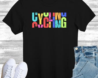 Cycling T-Shirt, Gift Shirt for Cyclist, Cycle Tee Shirt Top, Gift for Her, They See Me Cycling Tshirt, Present for Biker
