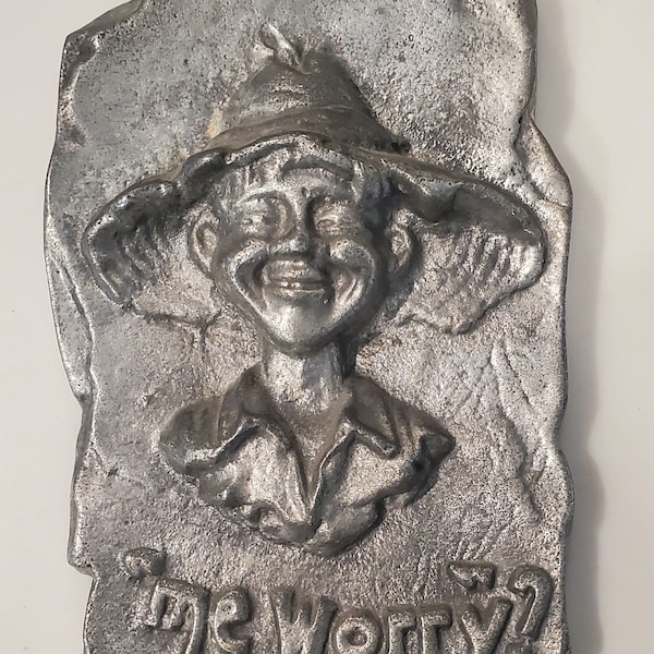 Alfred E Neuman Me Worry Plaque