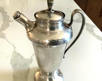 Vintage Mid-Century Hammered Cocktail Shaker