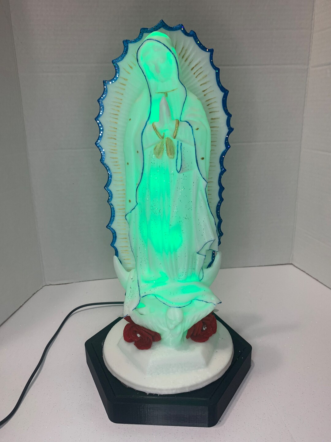 Virgen De Guadalupe Lámpara Our Lady of Guadalupe Lamp Etsy