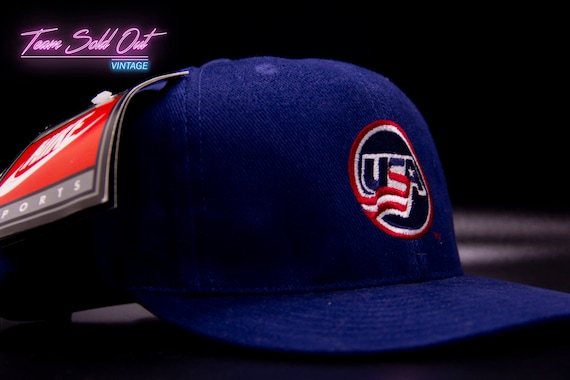 Vintage 1990s Nike USA Snapback Hat - image 2