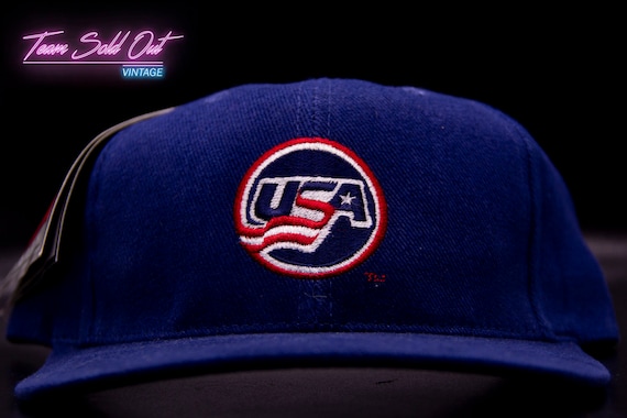 Vintage 1990s Nike USA Snapback Hat - image 1