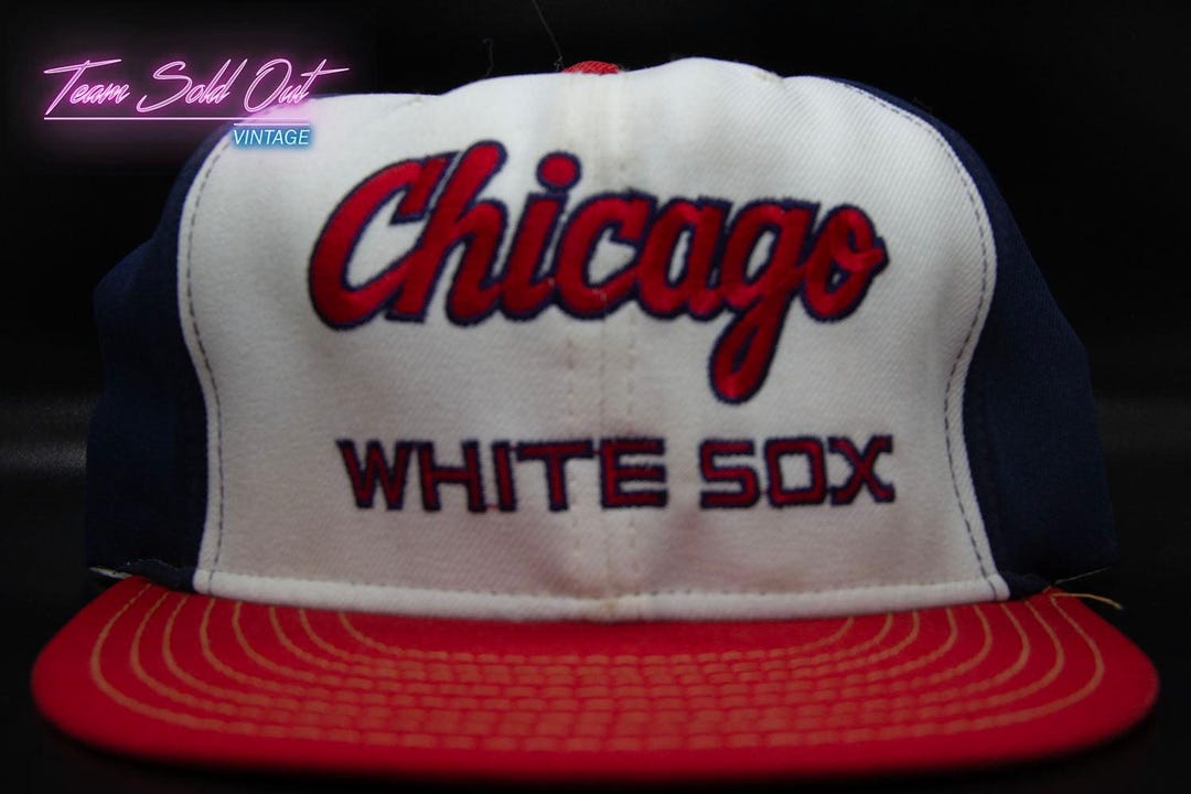Casquette Camionneur Vintage Annco - Modèle White Sox - Taille L - Noire - Occasion En Très Bon état - Style Rétro