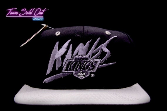 Vintage, Accessories, Los Angeles Kings Snapback Hat Shield Logo Kings On  Side Logo Nhl