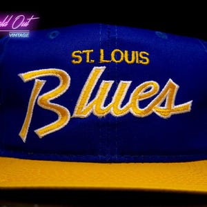Vintage Sports Specialties St. Louis Blues Double Script Snapback Hat NHL