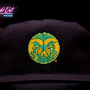 Vintage Sports Specialties Colorado State Rams Plain Logo Snapback Hat NCAA