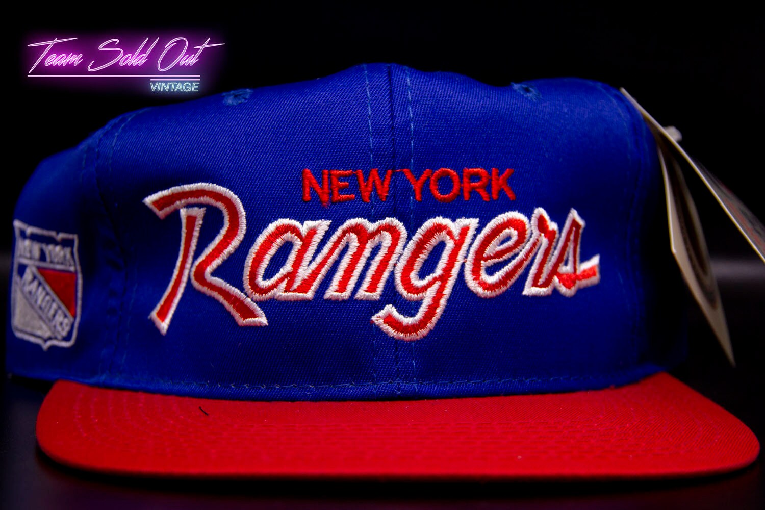 Vintage New York Rangers Script Snapback Sports Specialties Brand