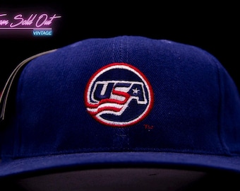Vintage 1990s Nike USA Snapback Hat