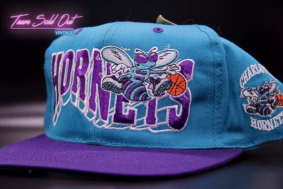 Vintage G Cap Wave Charlotte Hornets Snapback Hat NBA