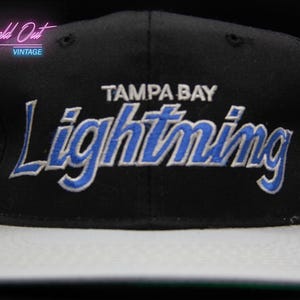 Vintage Sports Specialties Tampa Bay Lightning-snapbackhoed met dubbel schrift NHL