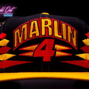 Vintage Logo Athletic Diamond Sterling Marlin Kodak Film Racing NASCAR Snapback Hat