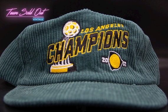 Vintage 2002 Los Angeles Galaxy Champions Corduroy Snapback Hat