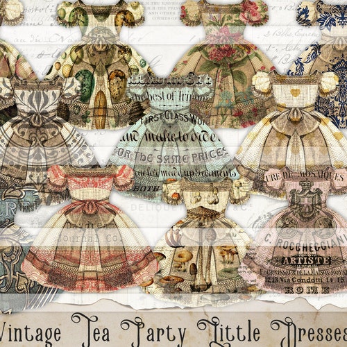 Paper Doll Junk Journal Printable Kit Journal Pages - Etsy