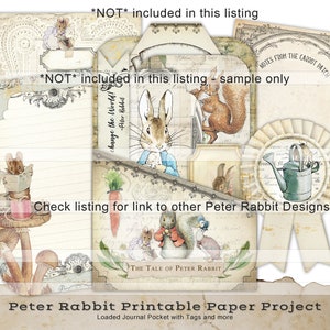 Peter Rabbit Printable Collage Sheet Junk Journal Digital Kit Beatrix ...
