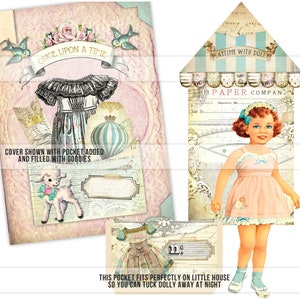 Printable Paper Doll Junk Journal Kit, Vintage Paper Doll Images ...
