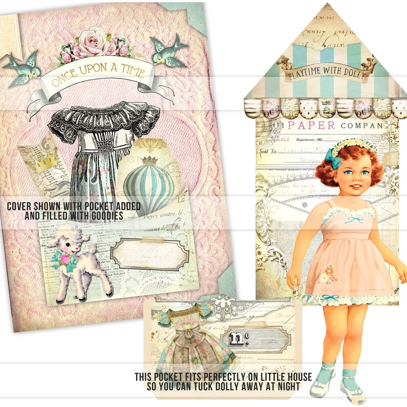 Printable Paper Doll Junk Journal Kit Vintage Paper Doll | Etsy