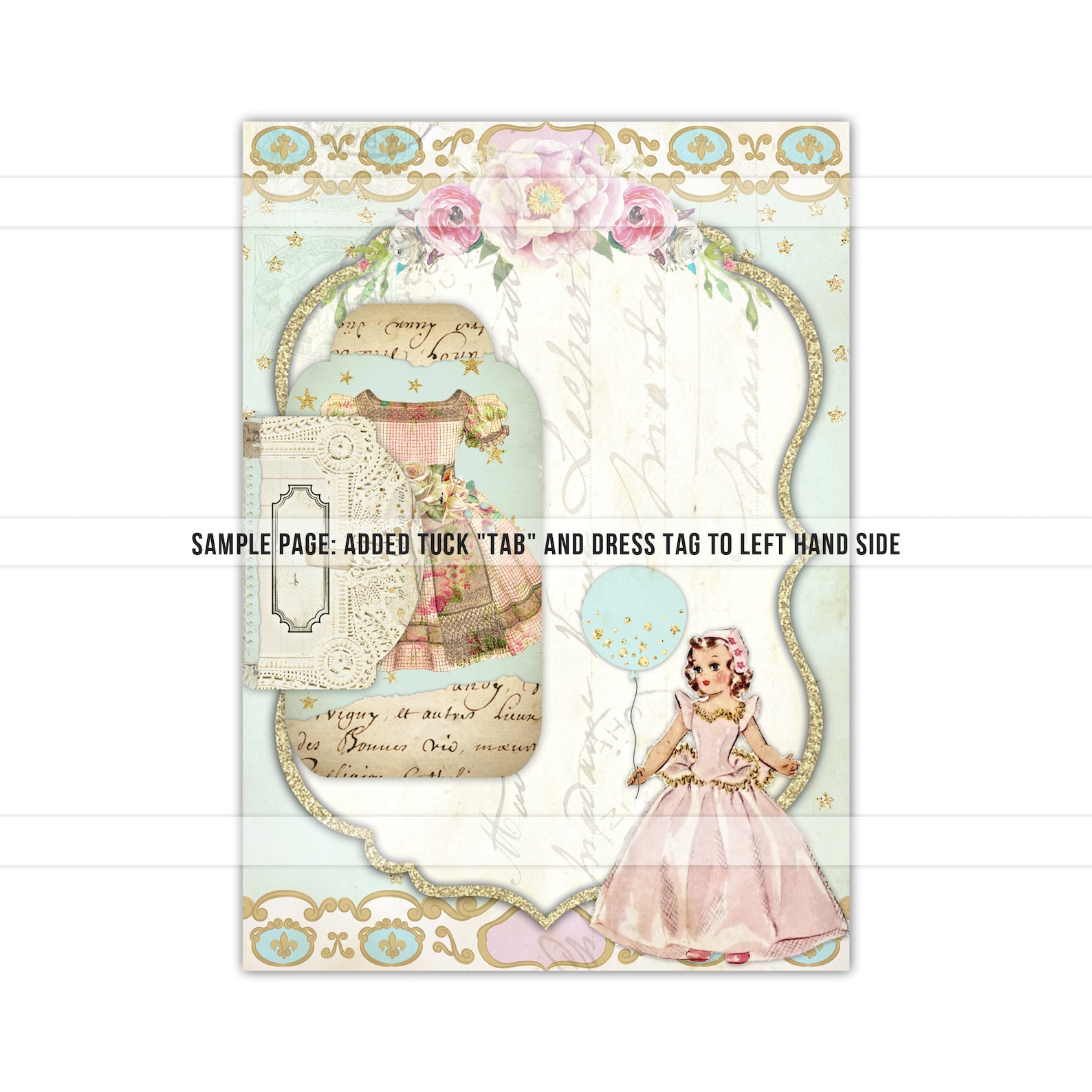 Printable Paper Doll Junk Journal Kit Vintage Paper Doll - Etsy