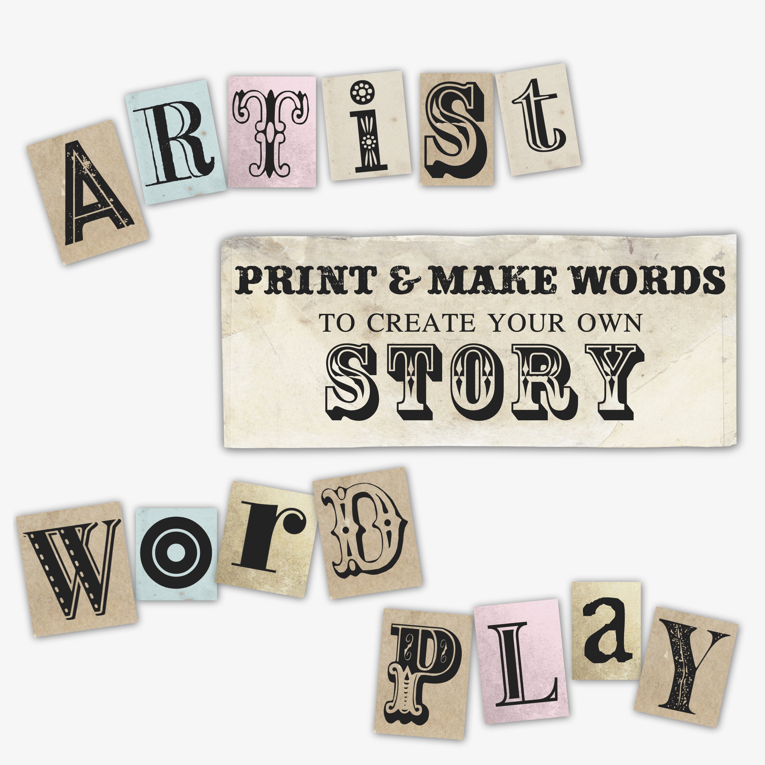 Random Note Letters Printable Ransom Note Letters, Random Letters, Alphabet Letters ...