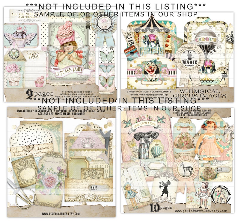 Peter Rabbit Printable Pocket With Tags Vintage Images Junk Journal ...