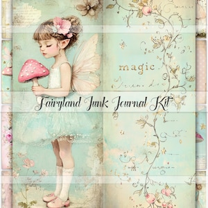 Fairy Junk Journal Kit, Fairies Digital Journal Pages, Printable ...