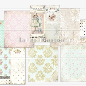 Paper Doll Junk Journal Kit, Tall and Slim Journal, Printable Kit ...
