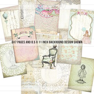 Printable Paper Doll Junk Journal Kit, Vintage Paper Doll Images ...