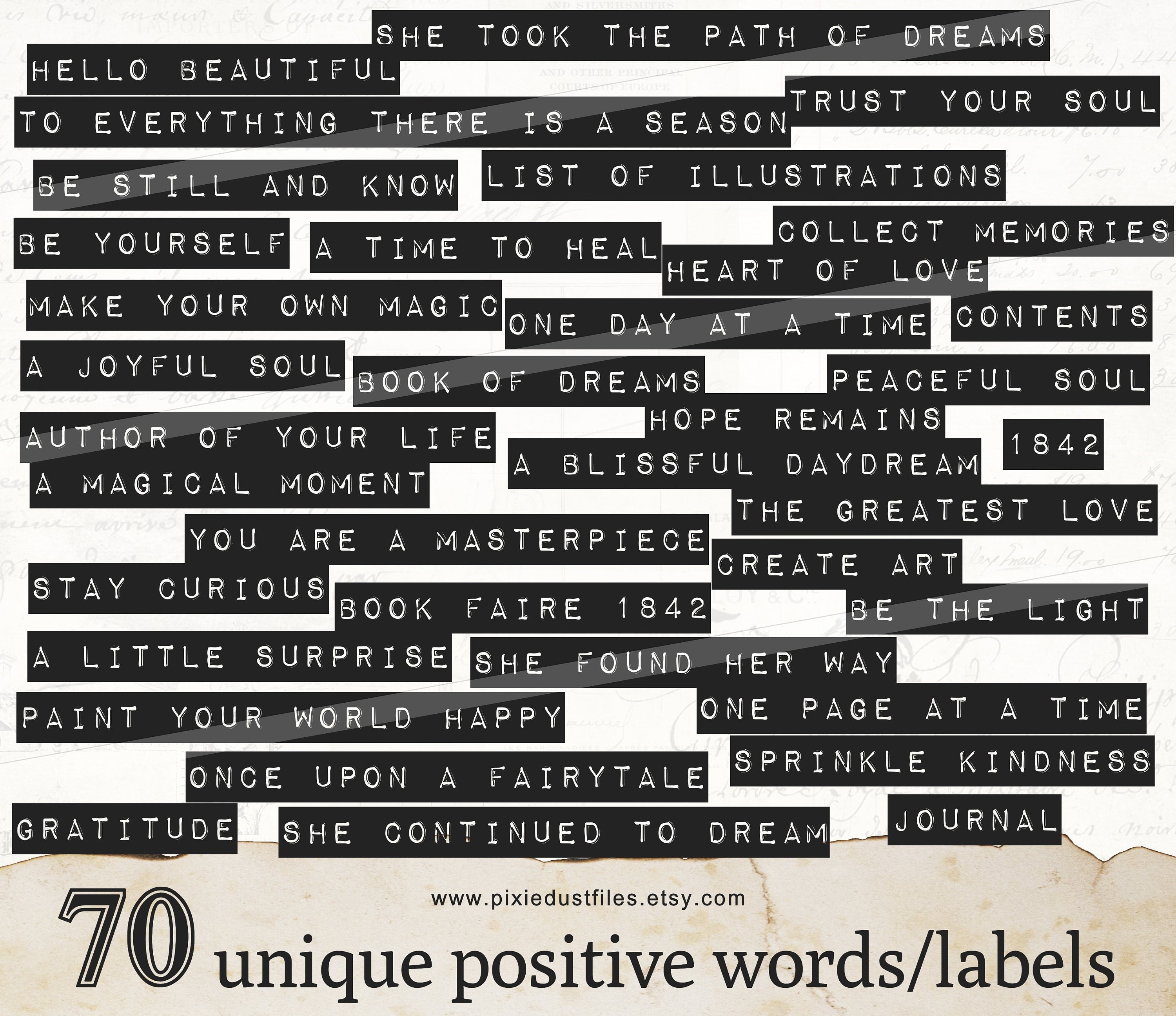 Words Stickers Scrapbooking, Stickers Words Vintage 6