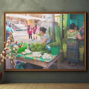Lake Atitlan Guatemala, Guatemala Wall Art, Lake Atitlan, Guatemala Photography, Lake Wall Art, Farmer&#39;s Market, Printable Art