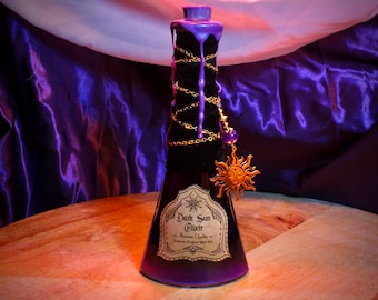Dark Sun Elixier ~ Trankflasche mit Amethyst