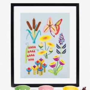 Botanical Waterside Cross Stitch Kit by DMC BK1932
