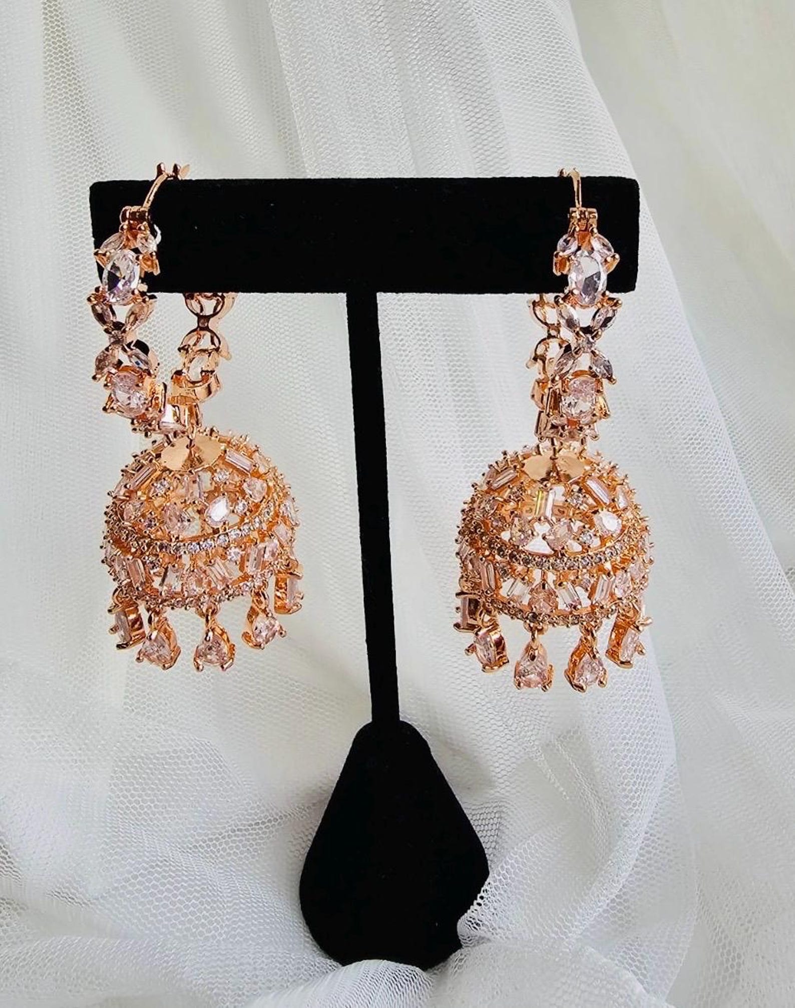 NIYATI jhumkas (rosegold x lemonade) main image 0