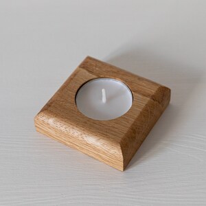 Tea Light Holder / Candles / Home decor / hHomeware / Scandinavian / Oak / Candle Holder / Wooden / Home / Gift for her image 2