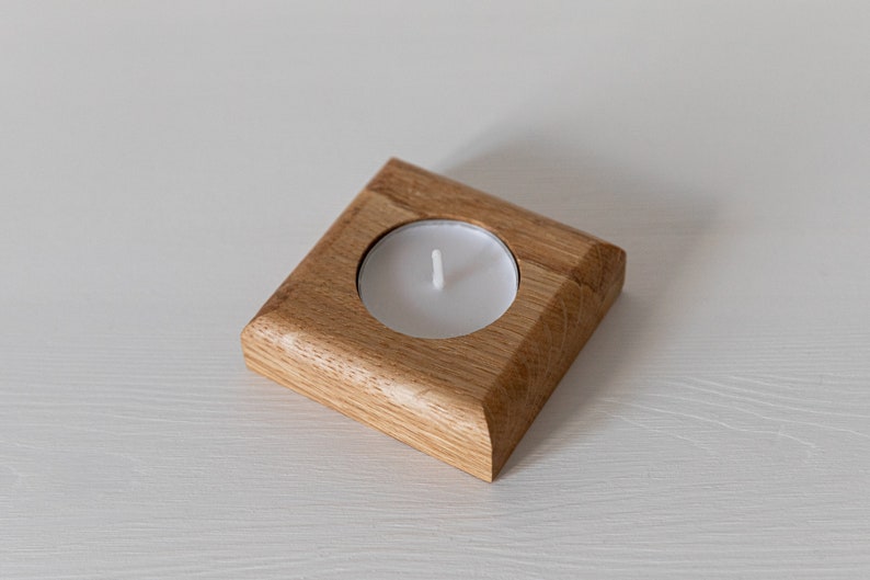 Tea Light Holder / Candles / Home decor / hHomeware / Scandinavian / Oak / Candle Holder / Wooden / Home / Gift for her image 2