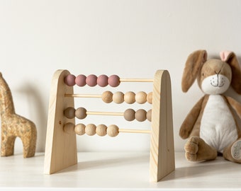 Abacus / Wooden Counting Toy / Nursery Decor / Wooden Games / Children's Toy / Baby Shower / Gift Handmade /Gift newborn /Nursery gift