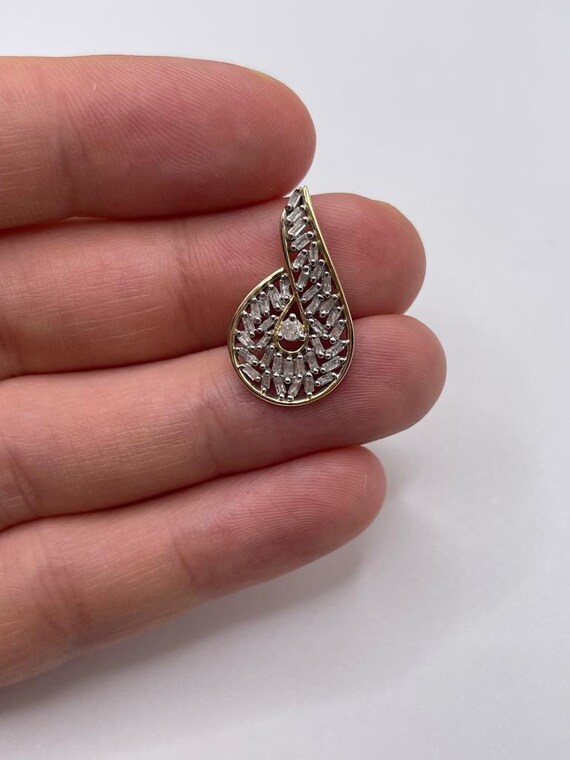 9ct Gold Diamond Pendant | Etsy