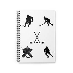 Hockey Spiral Notebook - Ruled Line, hockeyspeler