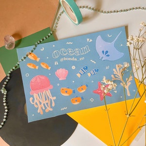 ocean sticker sheet