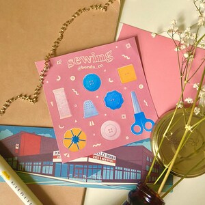 sewing sticker sheet
