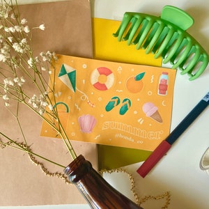 summer sticker sheet