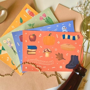 seasons sticker set