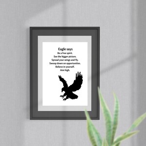 Eagle Advice Print: Spirit Animal Wall Art (Digital Download)