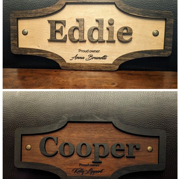 Custom Horse Stall Name Sign - Wood Horse Name Plate - Tack Trunk Sign - Equestrian Sign - Personalized Barn Sign - Wood Horse Name Plate