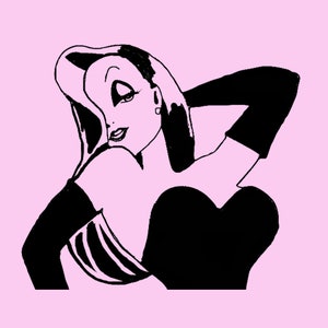 Jessica Rabbit Black - Etsy